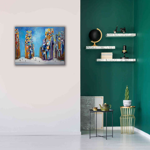 Image of 'Nyc Streets' by Ekaterina Ermilkina Giclee Canvas Wall Art,34 x 26