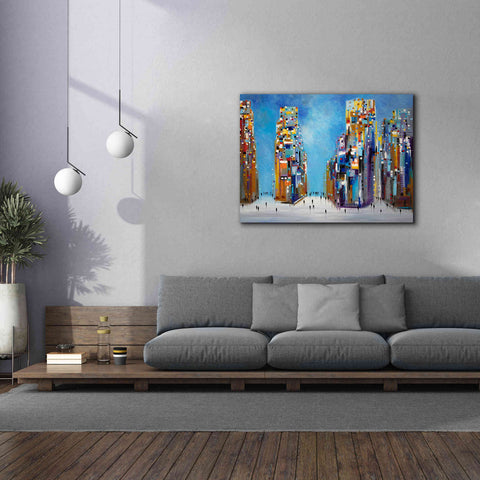 Image of 'Nyc Streets' by Ekaterina Ermilkina Giclee Canvas Wall Art,54 x 40