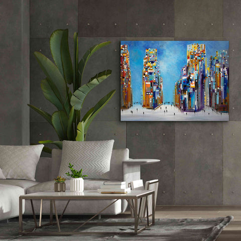 Image of 'Nyc Streets' by Ekaterina Ermilkina Giclee Canvas Wall Art,54 x 40