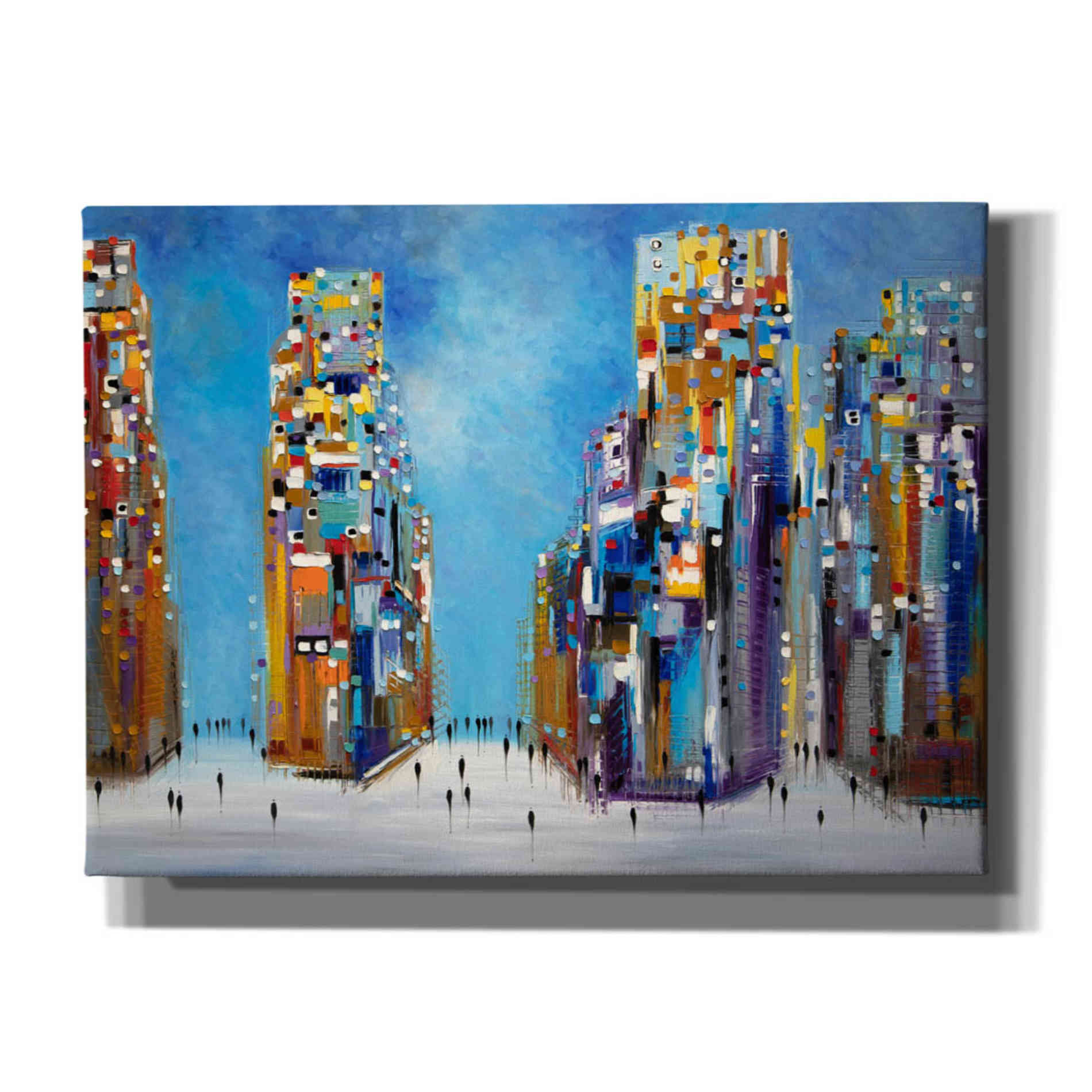 'Nyc Streets' by Ekaterina Ermilkina Giclee Canvas Wall Art