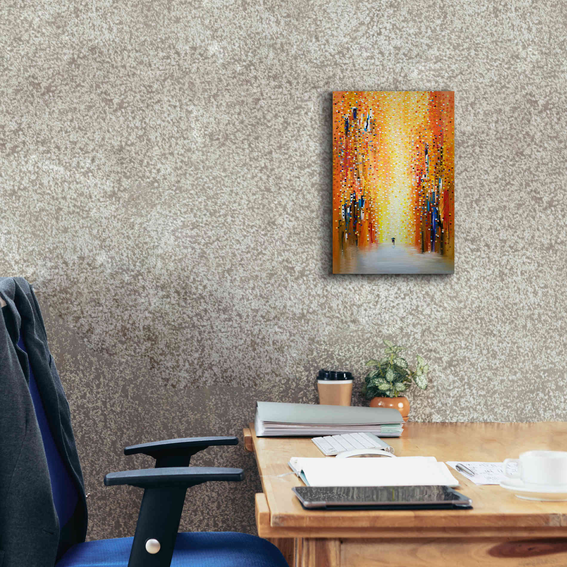 'Rainy Sunset Together' by Ekaterina Ermilkina Giclee Canvas Wall Art,12 x 18