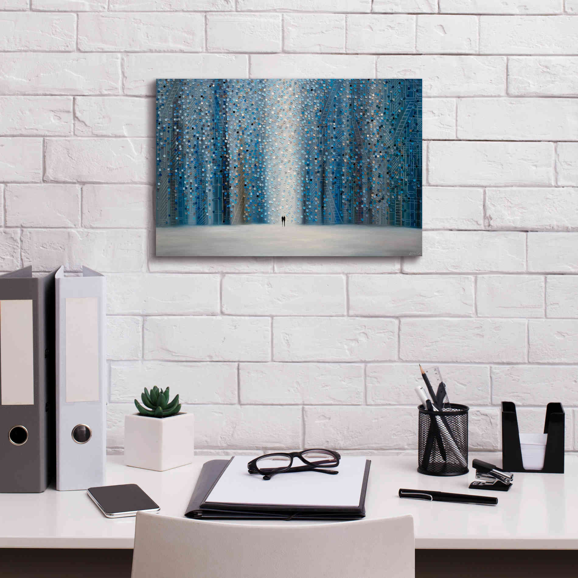 'Sounds Of The Rain' by Ekaterina Ermilkina Giclee Canvas Wall Art,18 x 12