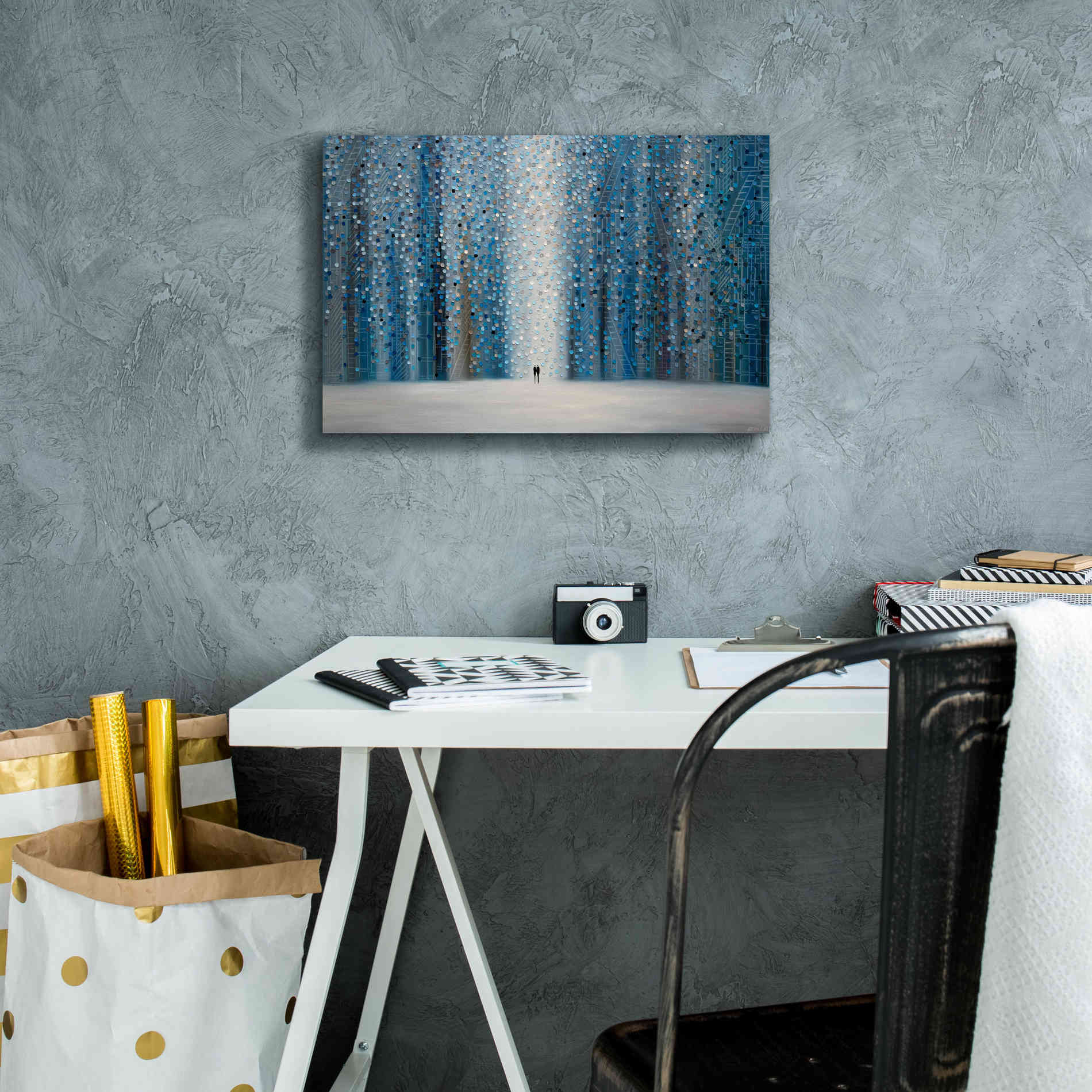 'Sounds Of The Rain' by Ekaterina Ermilkina Giclee Canvas Wall Art,18 x 12