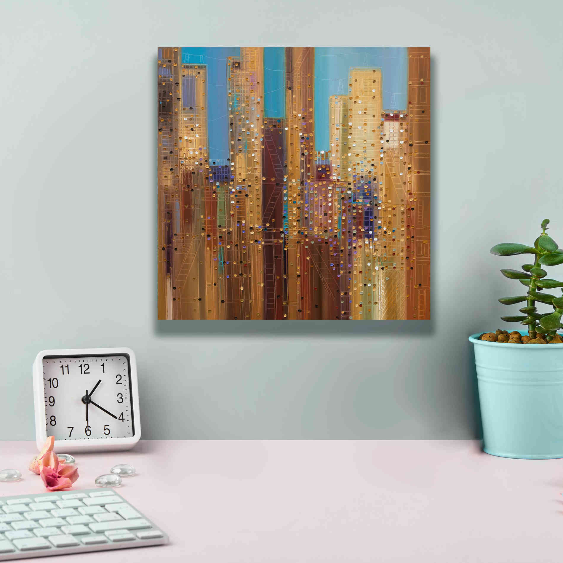 'Urban Empire' by Ekaterina Ermilkina Giclee Canvas Wall Art,12 x 12