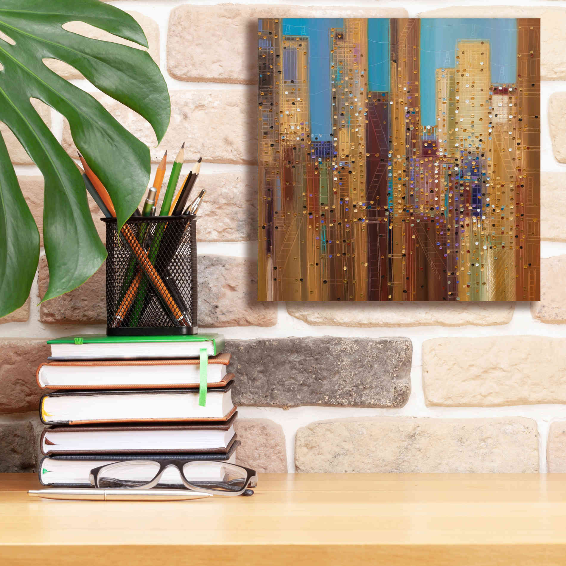 'Urban Empire' by Ekaterina Ermilkina Giclee Canvas Wall Art,12 x 12