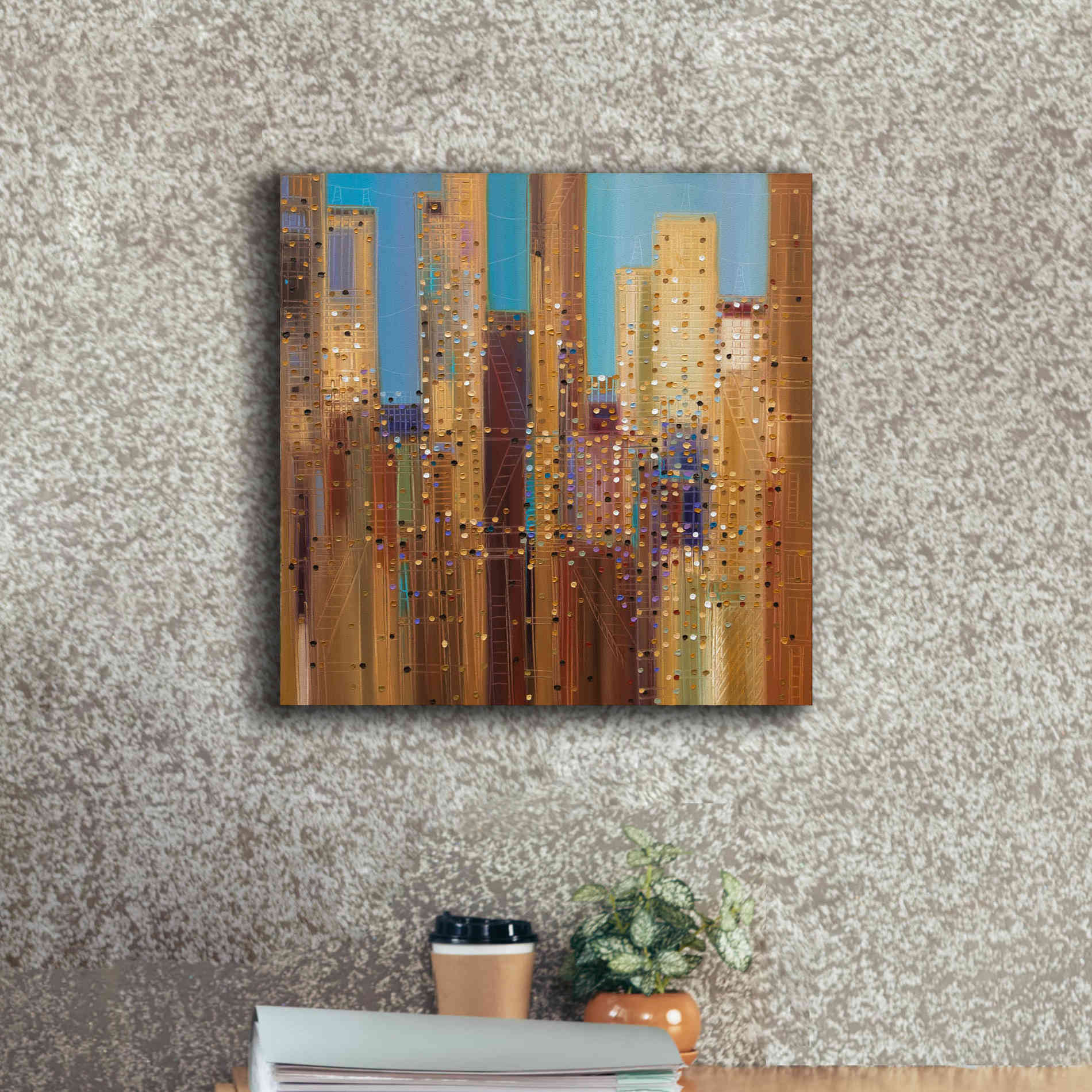 'Urban Empire' by Ekaterina Ermilkina Giclee Canvas Wall Art,18 x 18