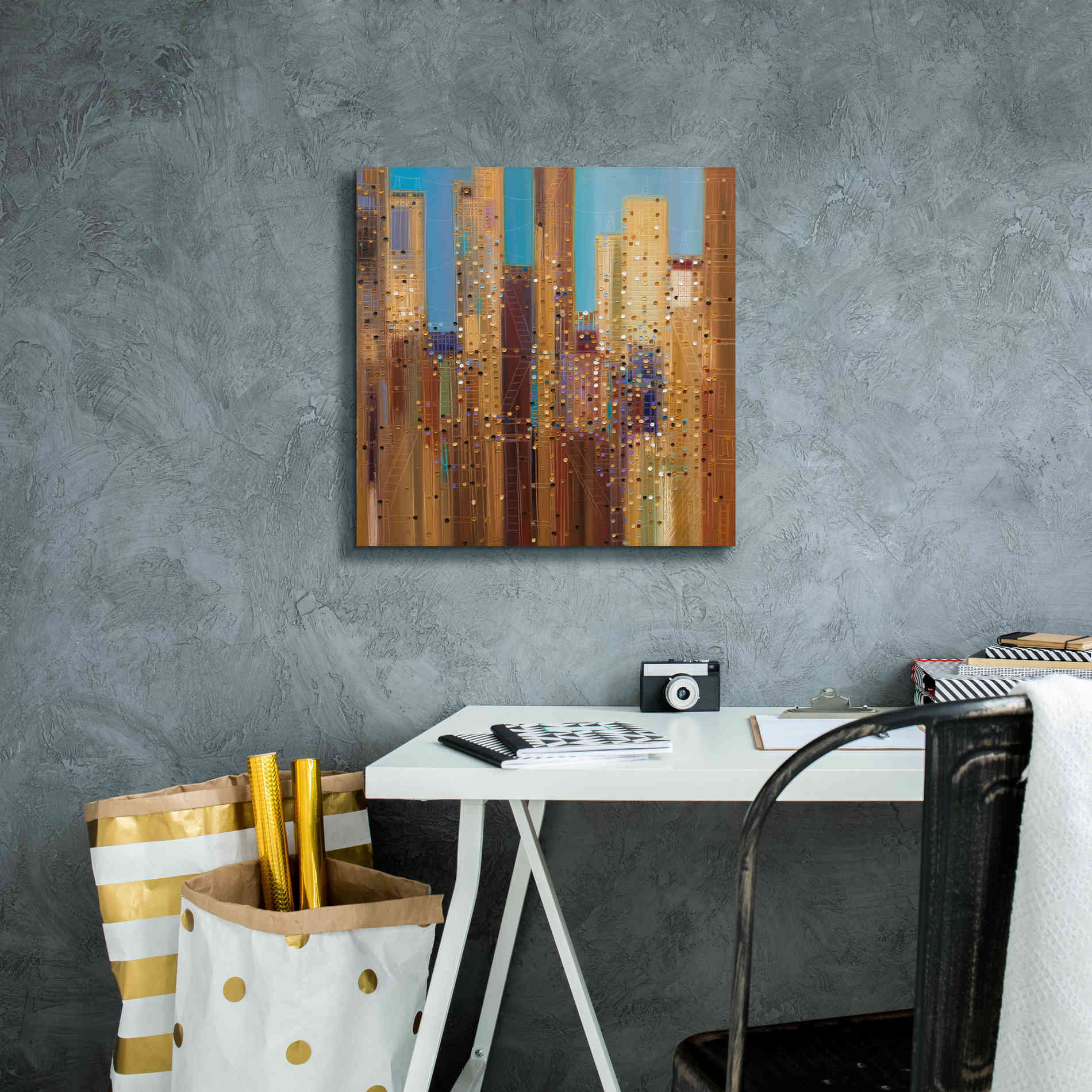 'Urban Empire' by Ekaterina Ermilkina Giclee Canvas Wall Art,18 x 18