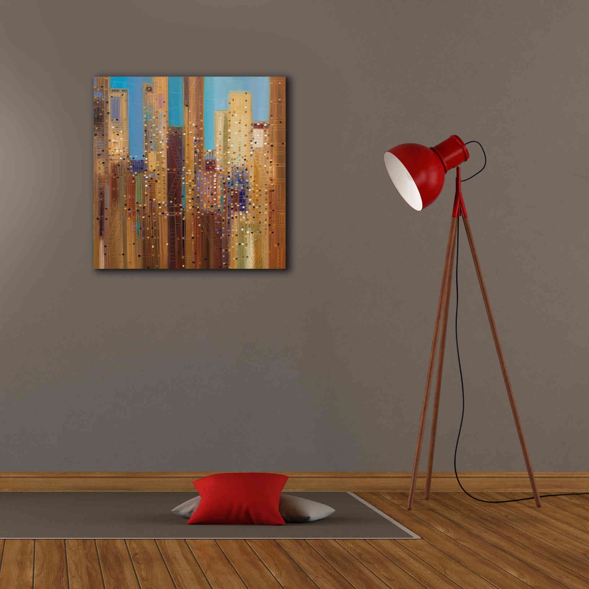 'Urban Empire' by Ekaterina Ermilkina Giclee Canvas Wall Art,26 x 26