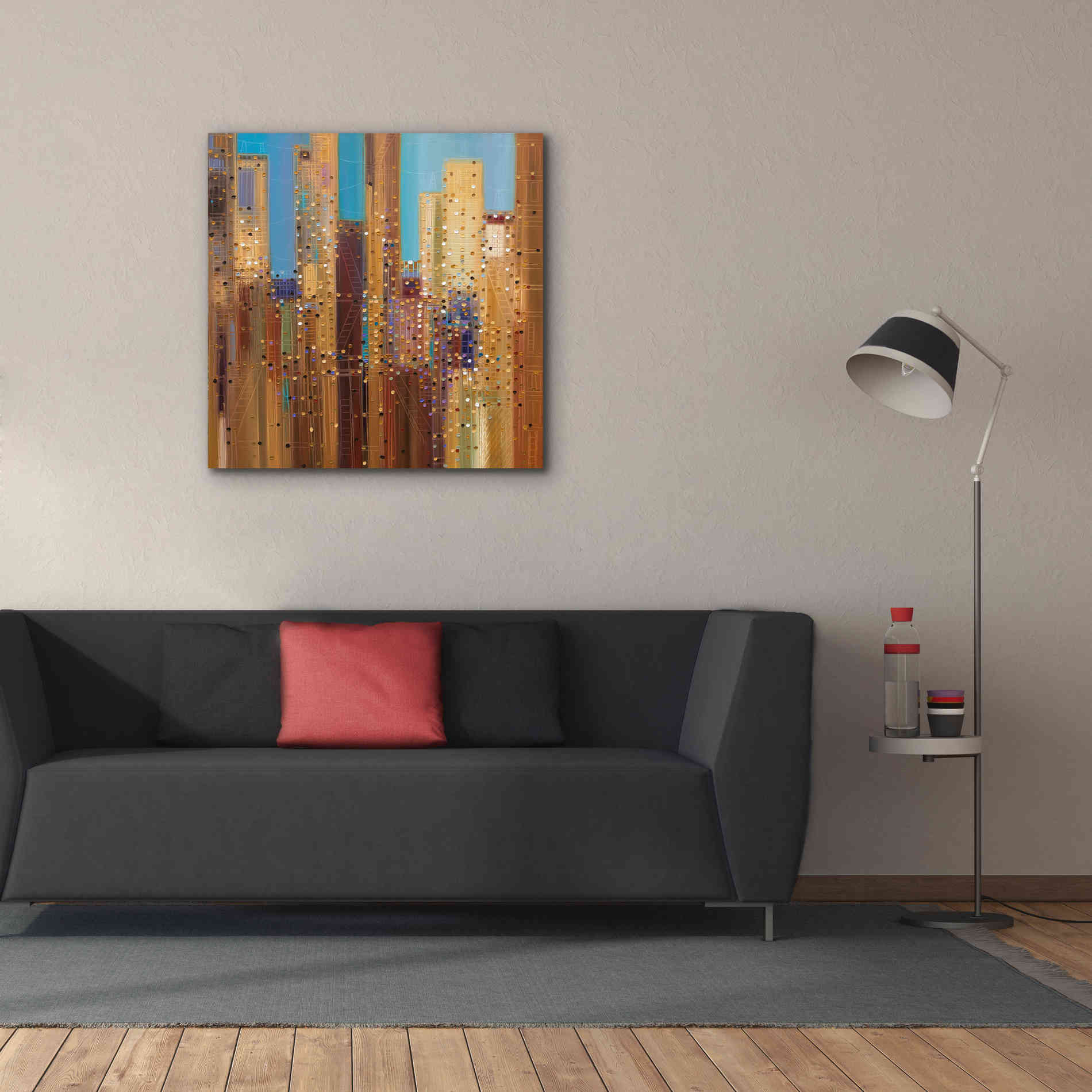 'Urban Empire' by Ekaterina Ermilkina Giclee Canvas Wall Art,37 x 37