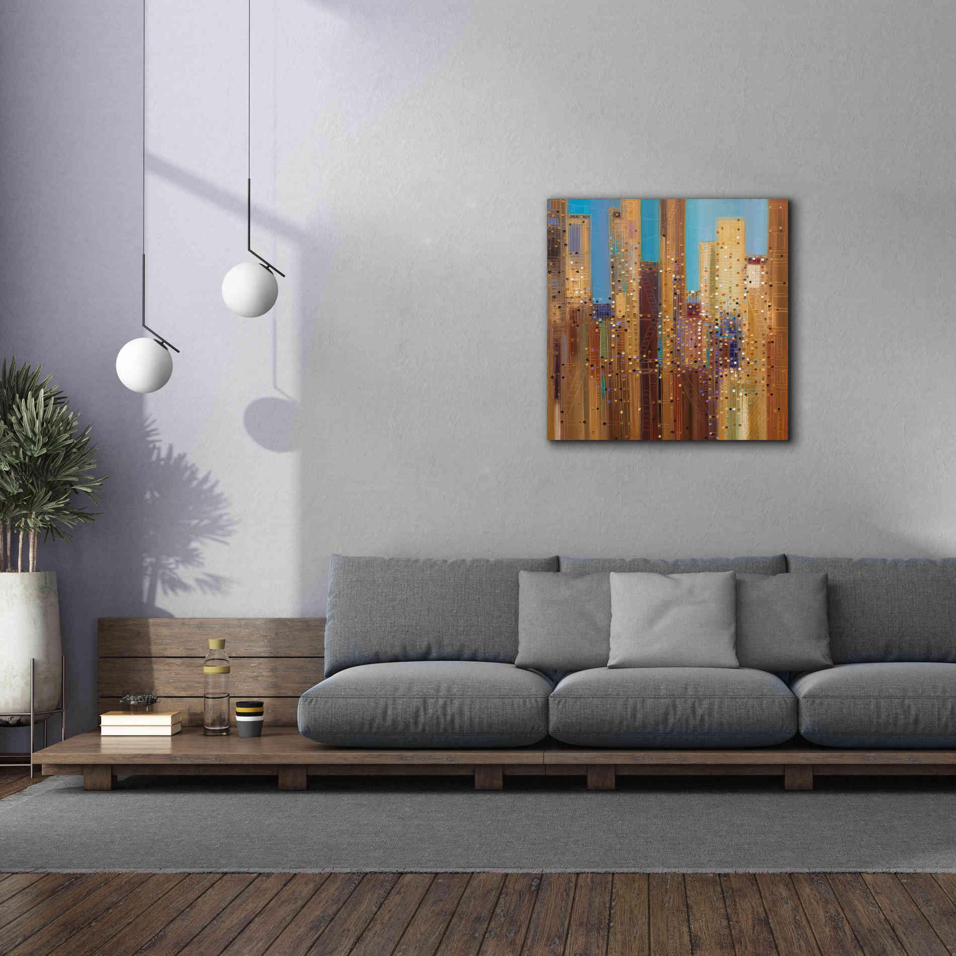 'Urban Empire' by Ekaterina Ermilkina Giclee Canvas Wall Art,37 x 37