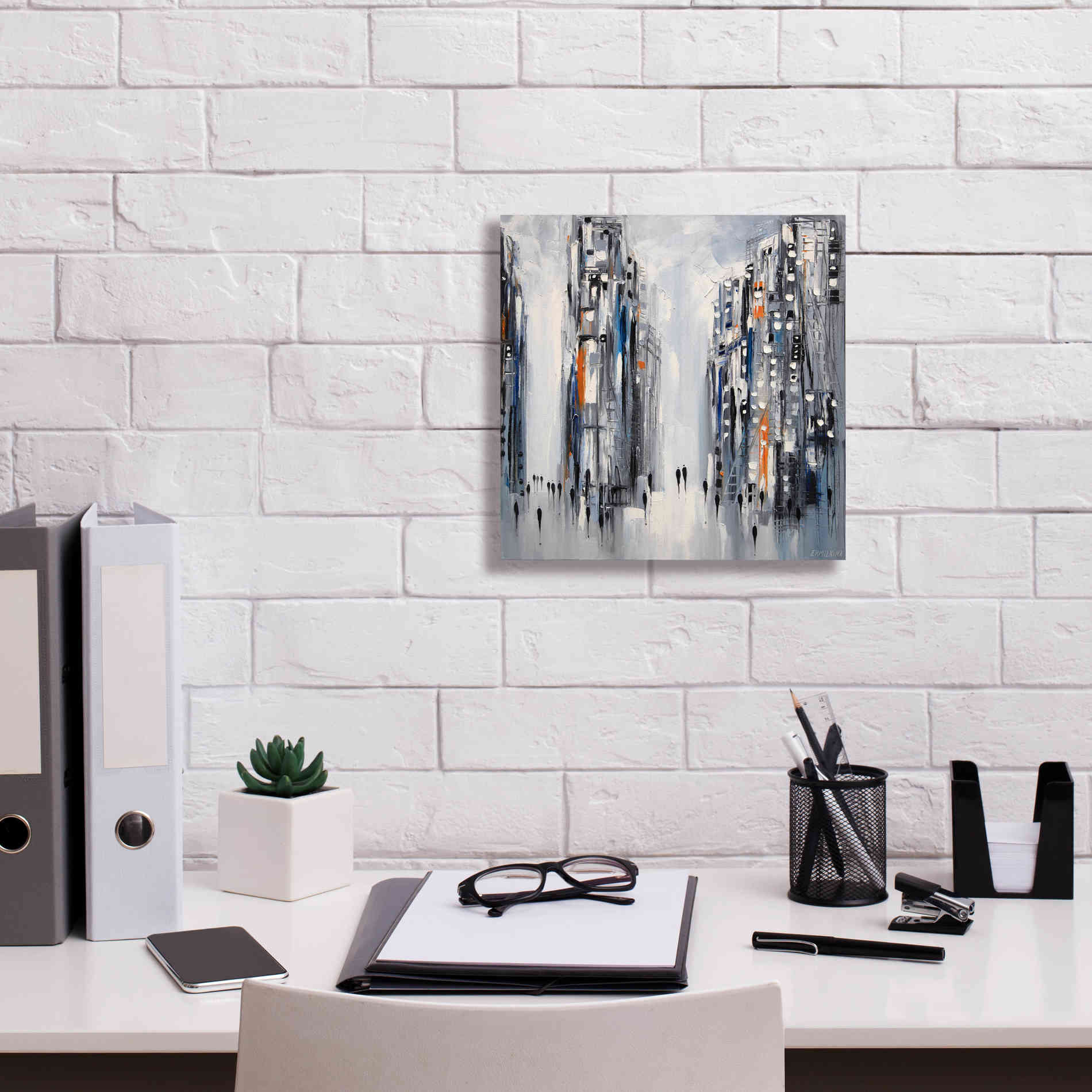 'City Escape' by Ekaterina Ermilkina Giclee Canvas Wall Art,12 x 12