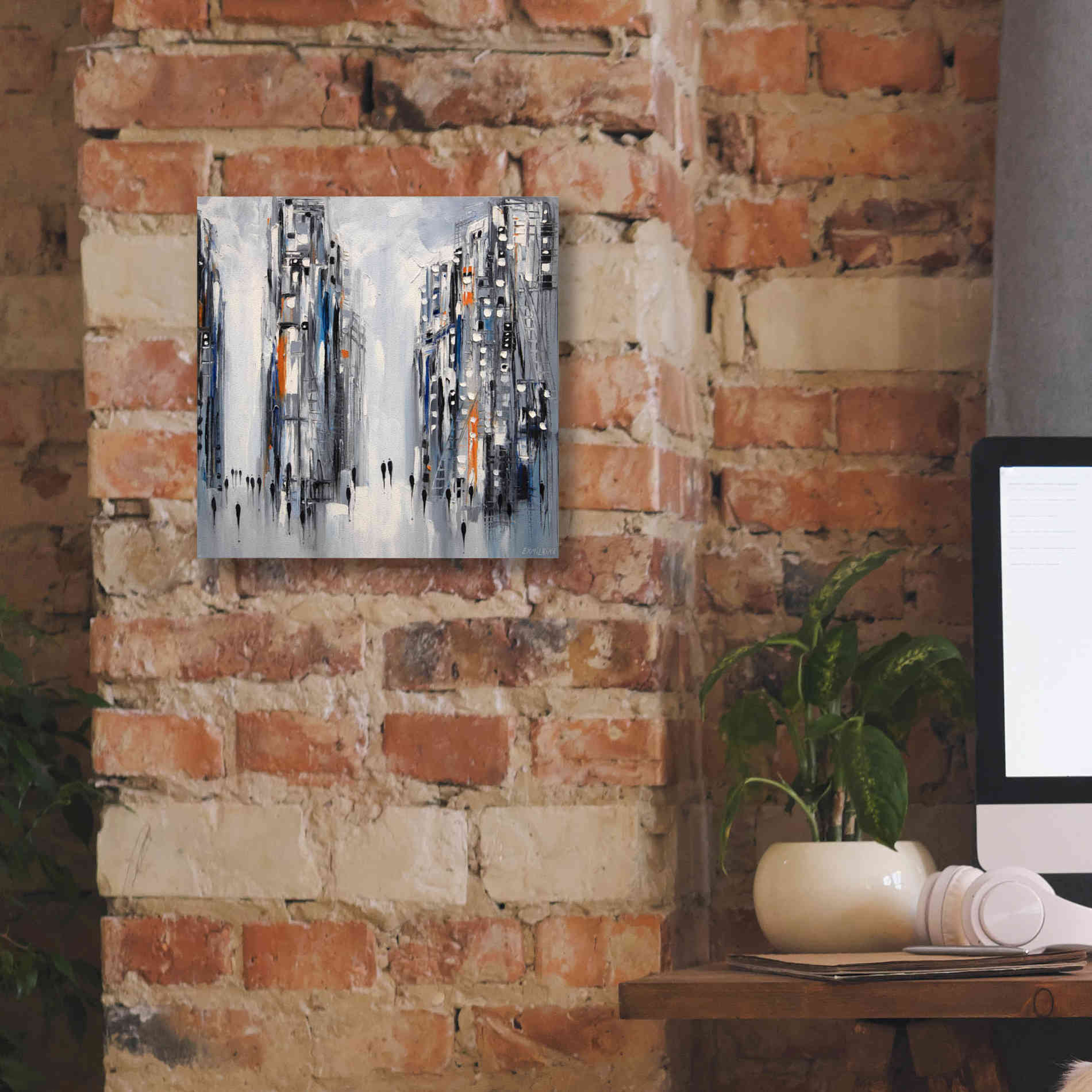 'City Escape' by Ekaterina Ermilkina Giclee Canvas Wall Art,12 x 12