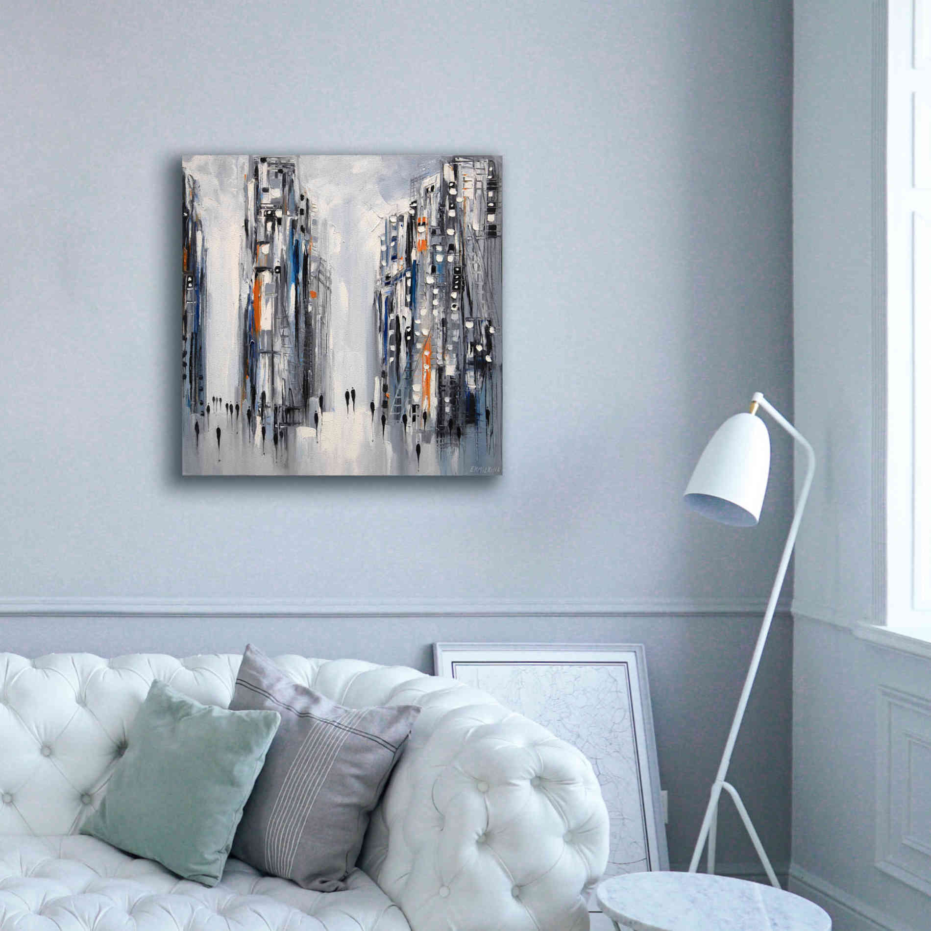 'City Escape' by Ekaterina Ermilkina Giclee Canvas Wall Art,37 x 37