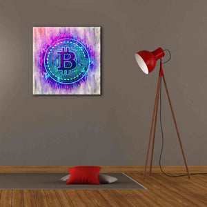 'Bitcoin Melt' by Cameron Gray Giclee Canvas Wall Art,26 x 26