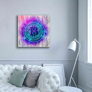'Bitcoin Melt' by Cameron Gray Giclee Canvas Wall Art,37 x 37