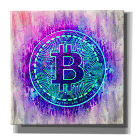 'Bitcoin Melt' by Cameron Gray Giclee Canvas Wall Art