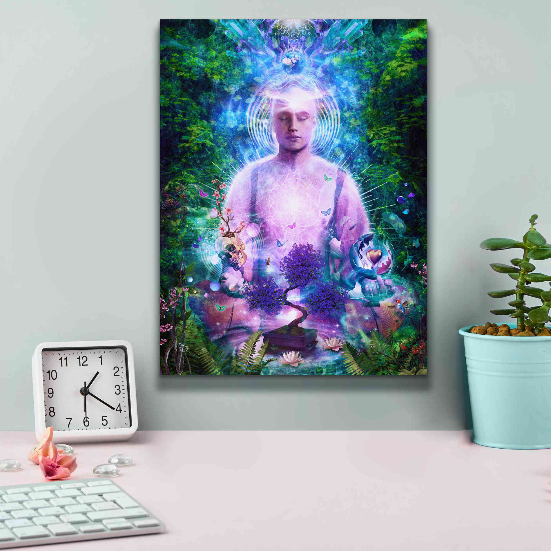 'Daily Meditation' by Cameron Gray Giclee Canvas Wall Art,12 x 16