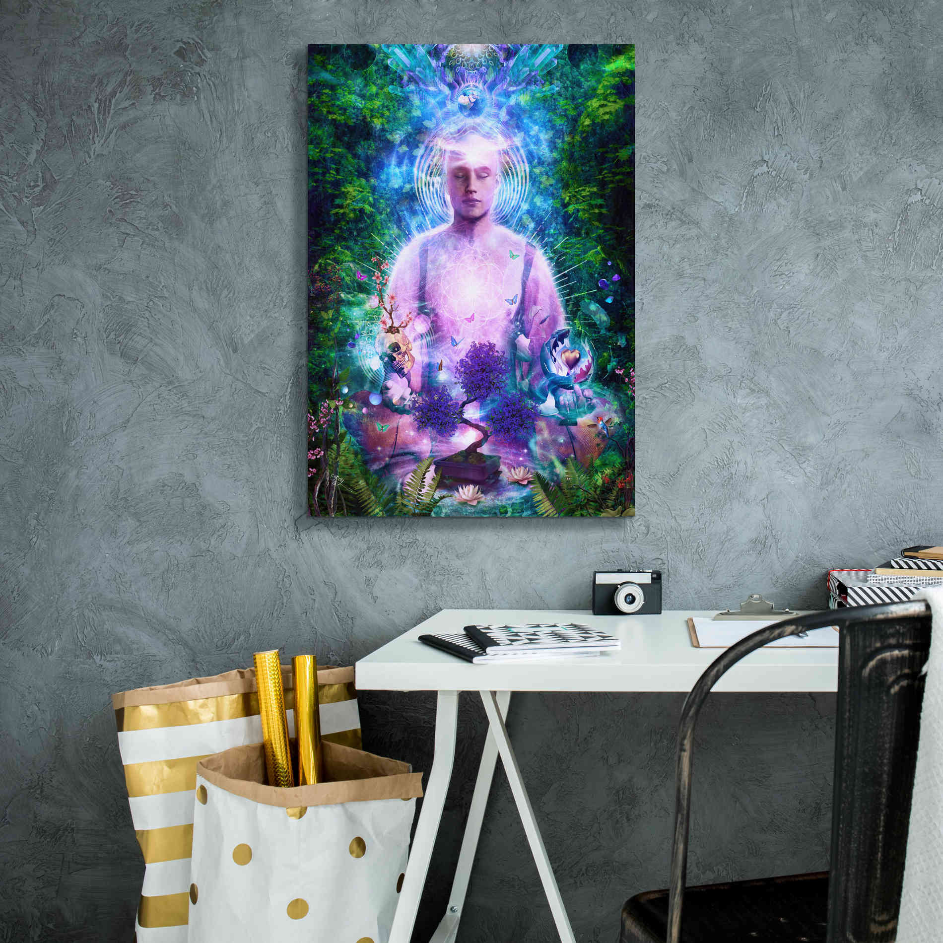 'Daily Meditation' by Cameron Gray Giclee Canvas Wall Art,18 x 26
