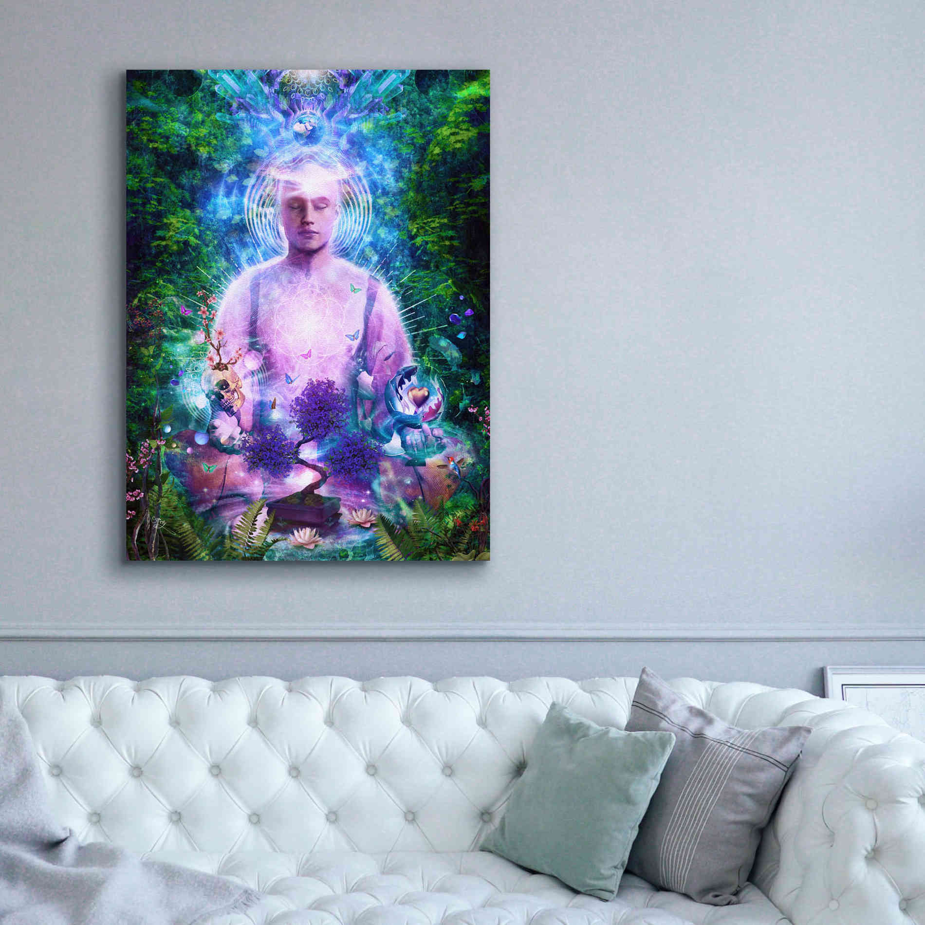 'Daily Meditation' by Cameron Gray Giclee Canvas Wall Art,40 x 54
