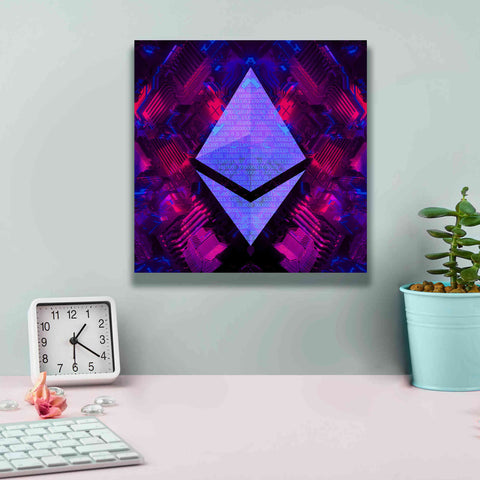 Image of 'Ethereum Future' by Cameron Gray Giclee Canvas Wall Art,12 x 12