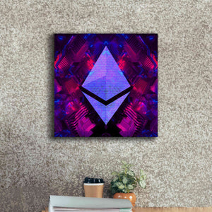 'Ethereum Future' by Cameron Gray Giclee Canvas Wall Art,18 x 18