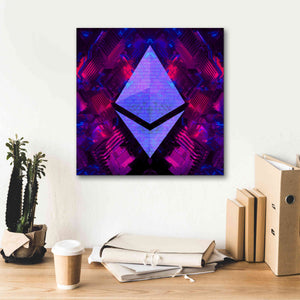 'Ethereum Future' by Cameron Gray Giclee Canvas Wall Art,18 x 18