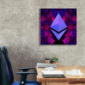 'Ethereum Future' by Cameron Gray Giclee Canvas Wall Art,26 x 26