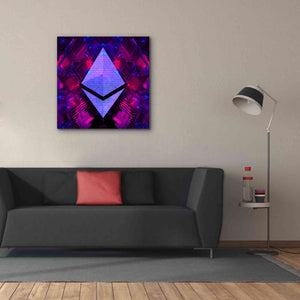 'Ethereum Future' by Cameron Gray Giclee Canvas Wall Art,37 x 37