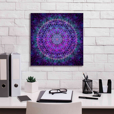 Image of 'Flower Of Life' by Cameron Gray Giclee Canvas Wall Art,18 x 18