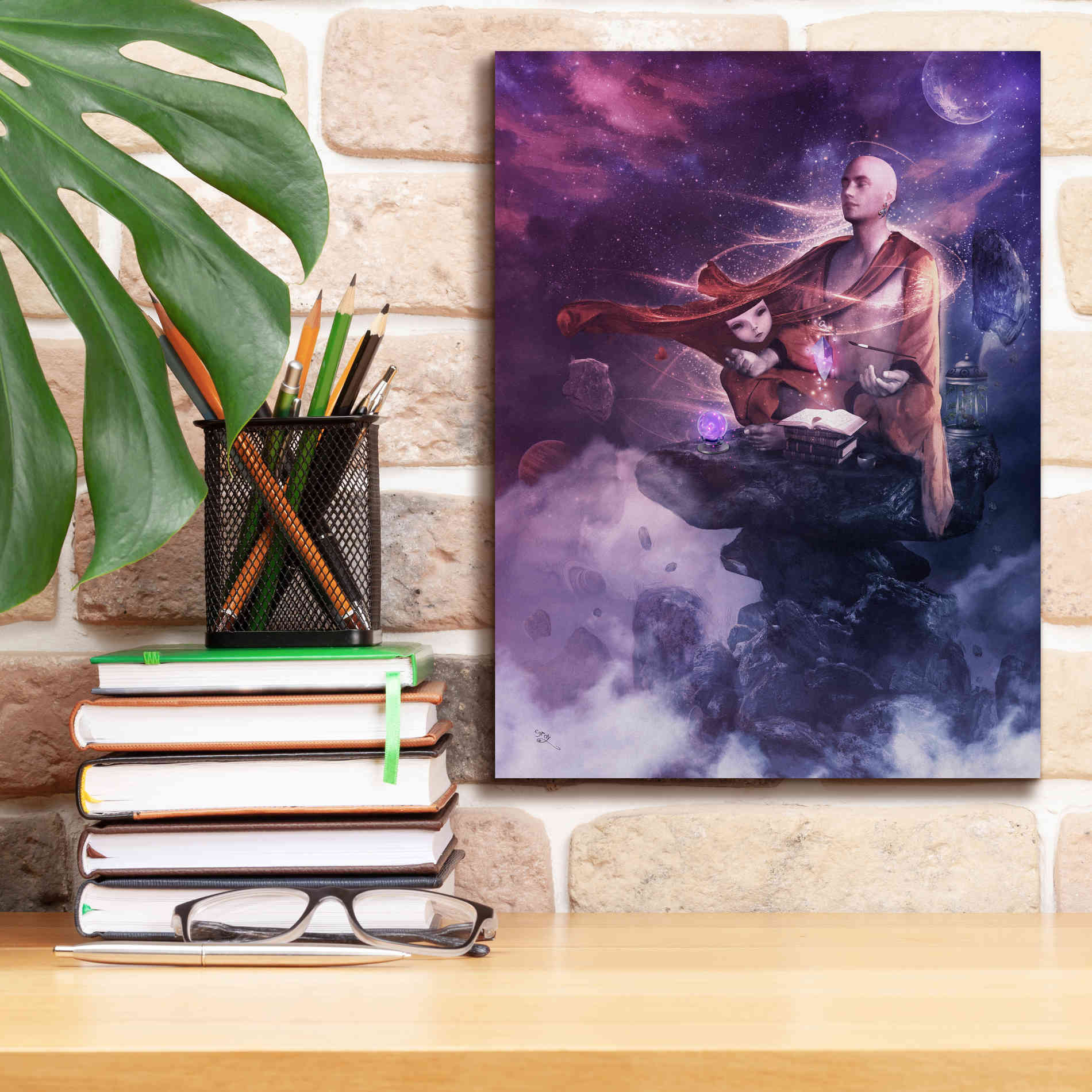 'Insight Meditation' by Cameron Gray Giclee Canvas Wall Art,12 x 16