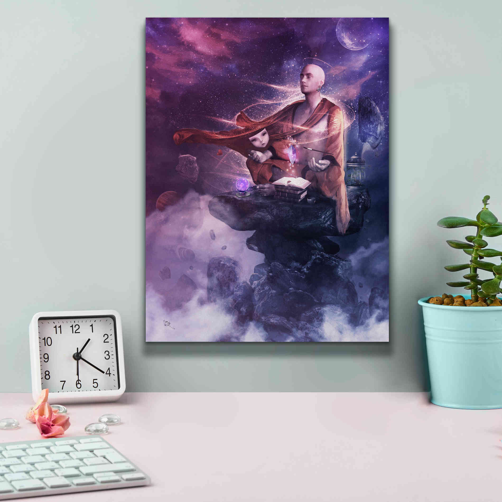 'Insight Meditation' by Cameron Gray Giclee Canvas Wall Art,12 x 16