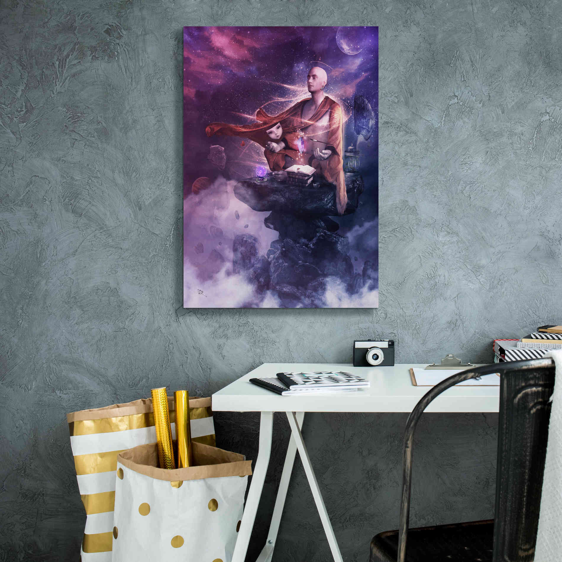 'Insight Meditation' by Cameron Gray Giclee Canvas Wall Art,18 x 26