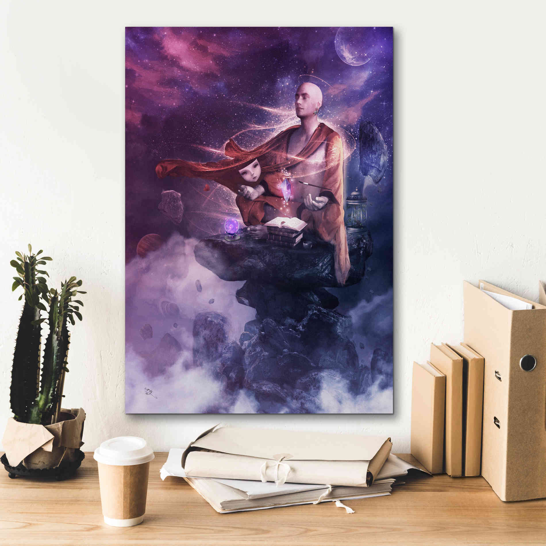'Insight Meditation' by Cameron Gray Giclee Canvas Wall Art,18 x 26