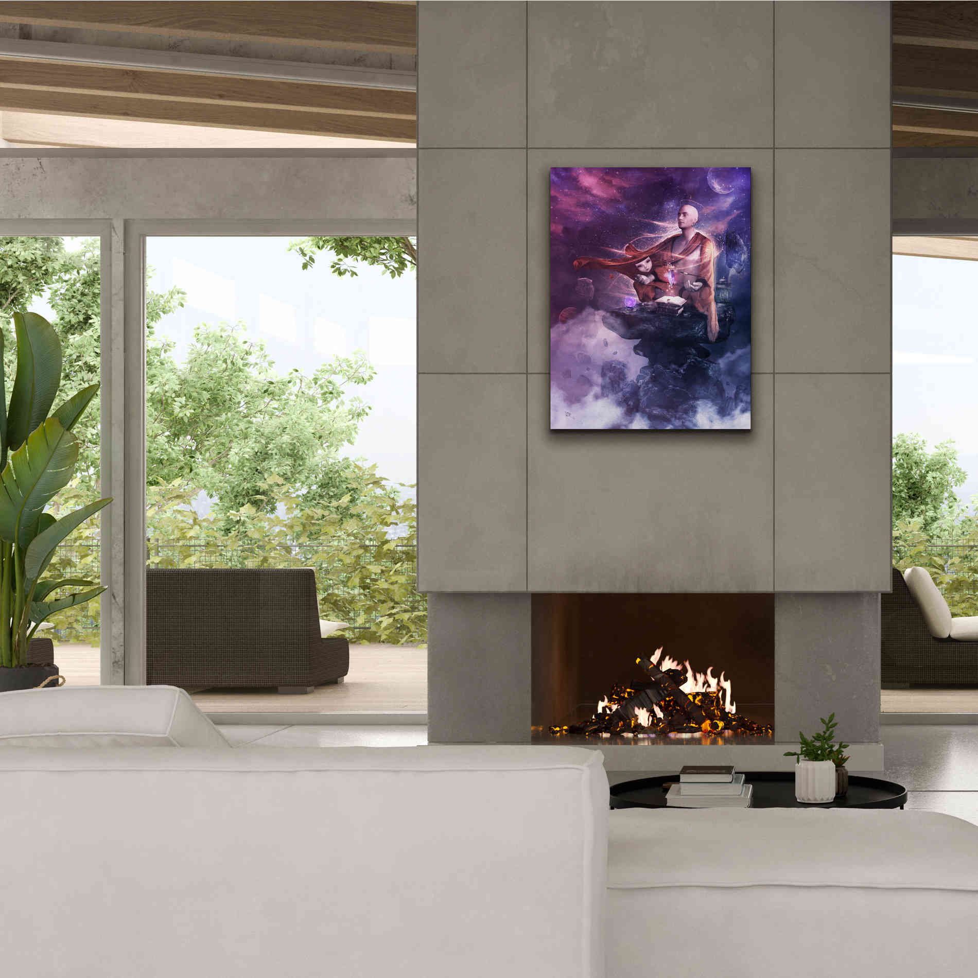 'Insight Meditation' by Cameron Gray Giclee Canvas Wall Art,26 x 34