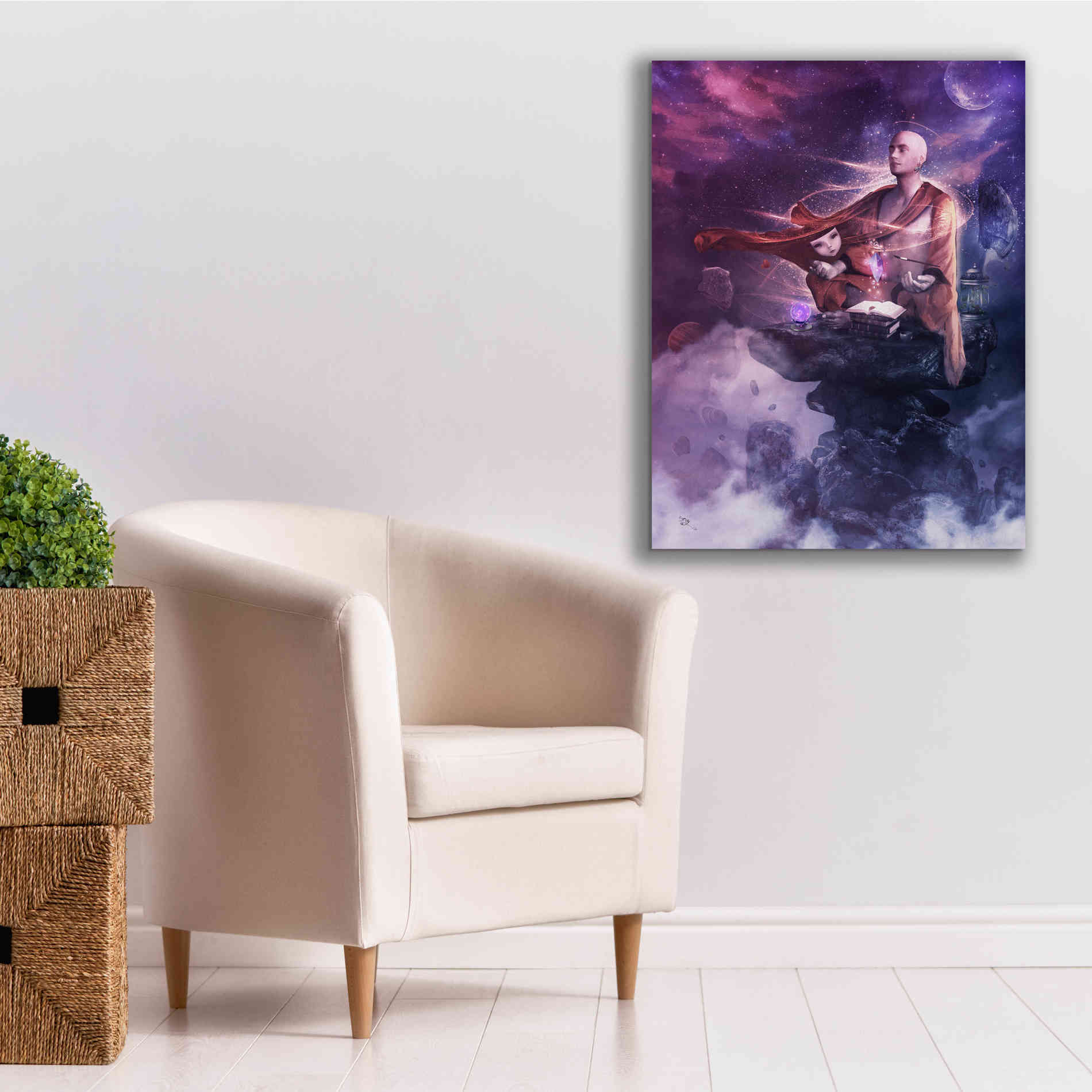 'Insight Meditation' by Cameron Gray Giclee Canvas Wall Art,26 x 34