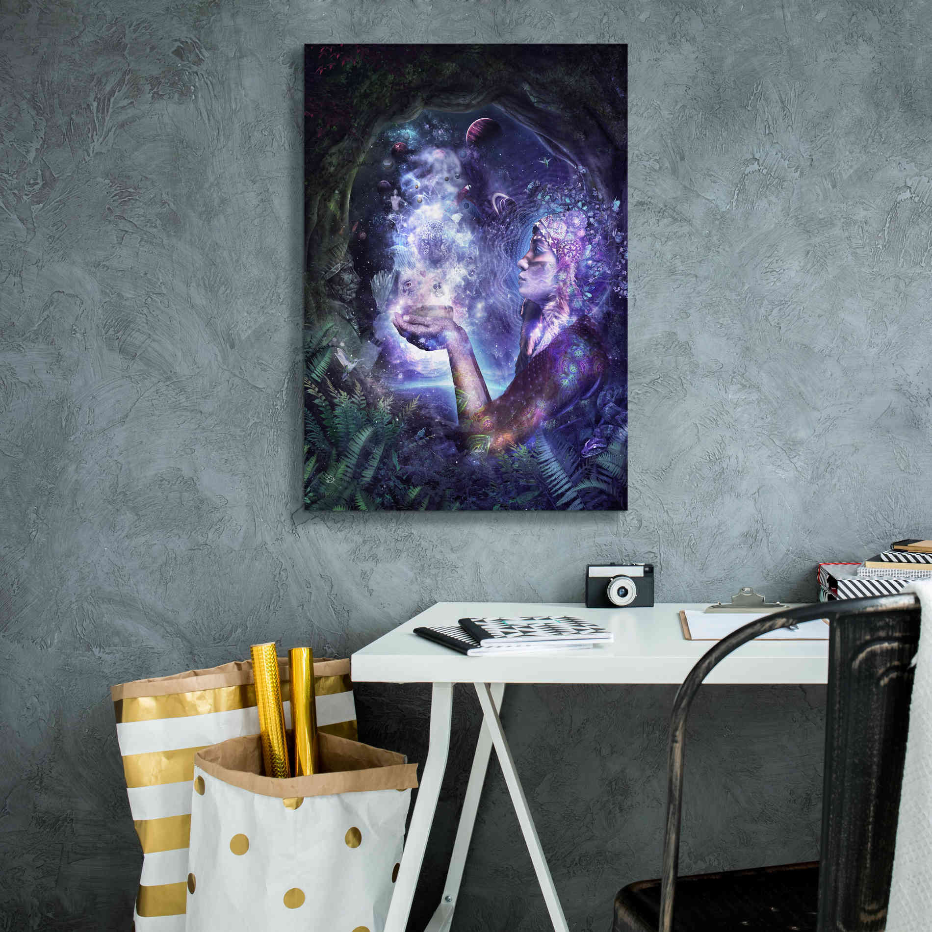 'Mother Aya' by Cameron Gray Giclee Canvas Wall Art,18 x 26