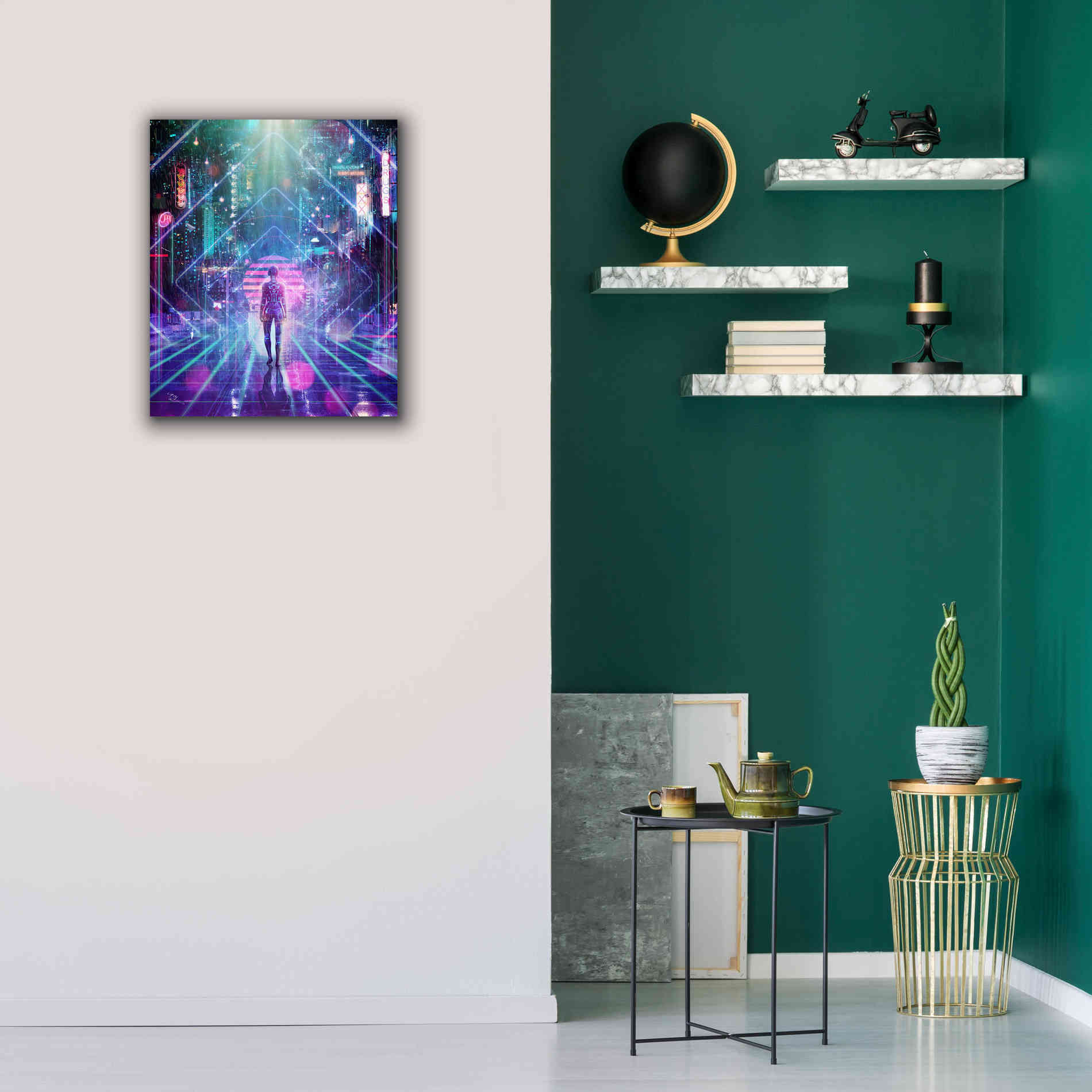 'Neon Zone' by Cameron Gray Giclee Canvas Wall Art,20 x 24