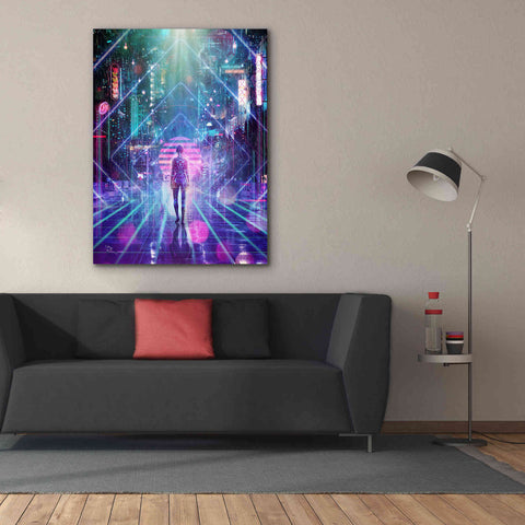 Image of 'Neon Zone' by Cameron Gray Giclee Canvas Wall Art,40 x 54