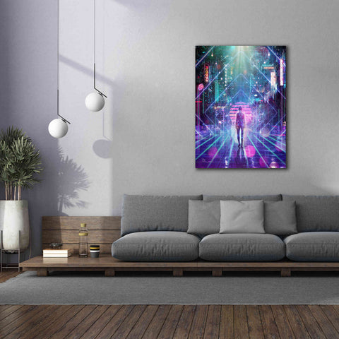 Image of 'Neon Zone' by Cameron Gray Giclee Canvas Wall Art,40 x 54
