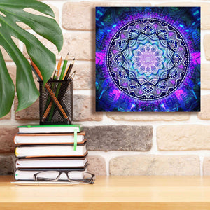 'Sacred Bloom Mandala' by Cameron Gray Giclee Canvas Wall Art,12 x 12
