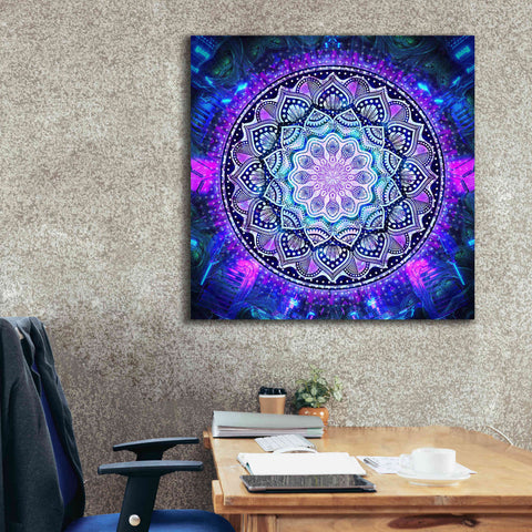 Image of 'Sacred Bloom Mandala' by Cameron Gray Giclee Canvas Wall Art,37 x 37