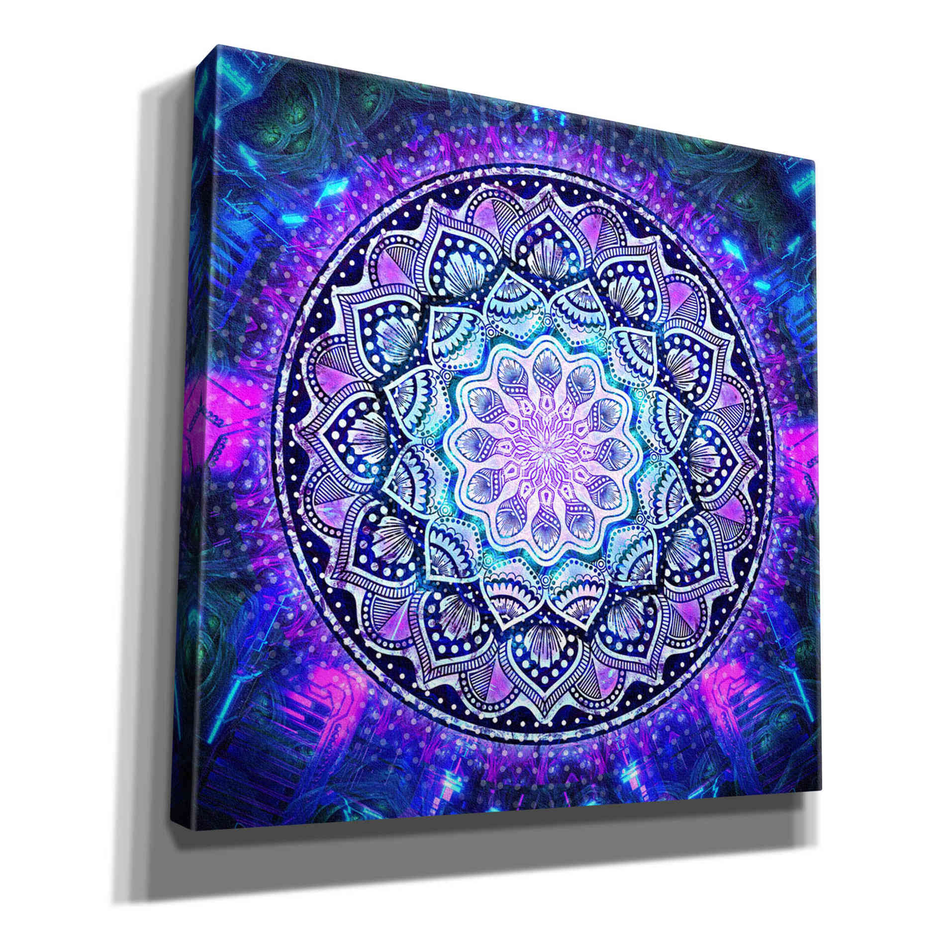 'Sacred Bloom Mandala' by Cameron Gray Giclee Canvas Wall Art