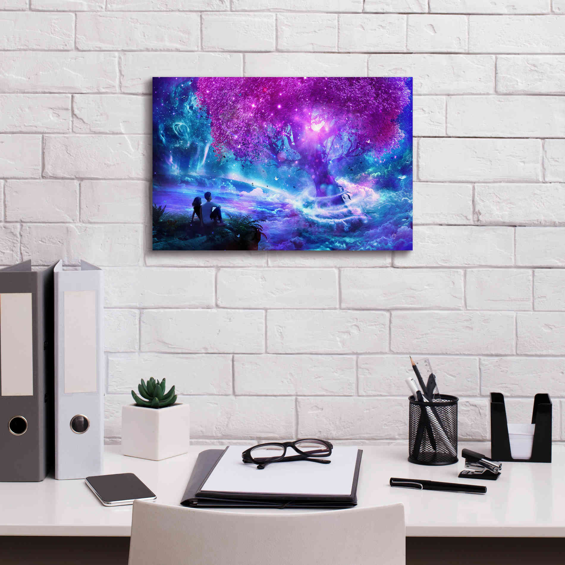 'Wishing Tree' by Cameron Gray Giclee Canvas Wall Art,18 x 12