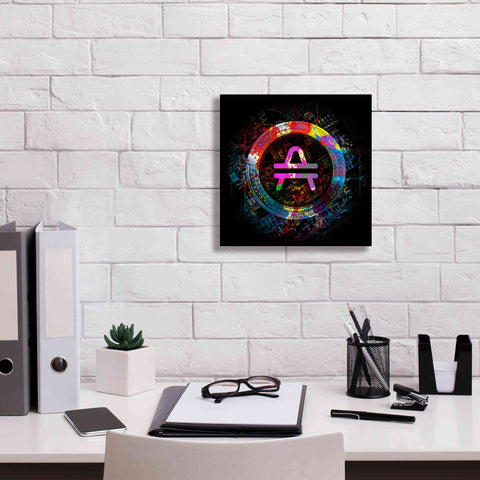 Image of 'Amp Crypto Power' by Epic Portfolio Giclee Canvas Wall Art,12 x 12