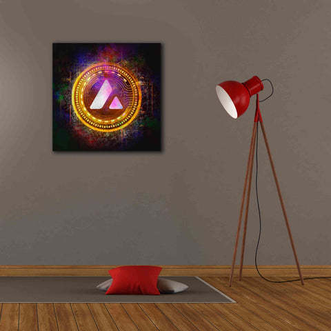 Image of 'Avalanche Crypto Halo' by Epic Portfolio Giclee Canvas Wall Art,26 x 26