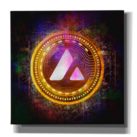 Image of 'Avalanche Crypto Halo' by Epic Portfolio Giclee Canvas Wall Art