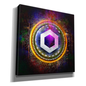 'Chainlink Crypto Halo' by Epic Portfolio Giclee Canvas Wall Art