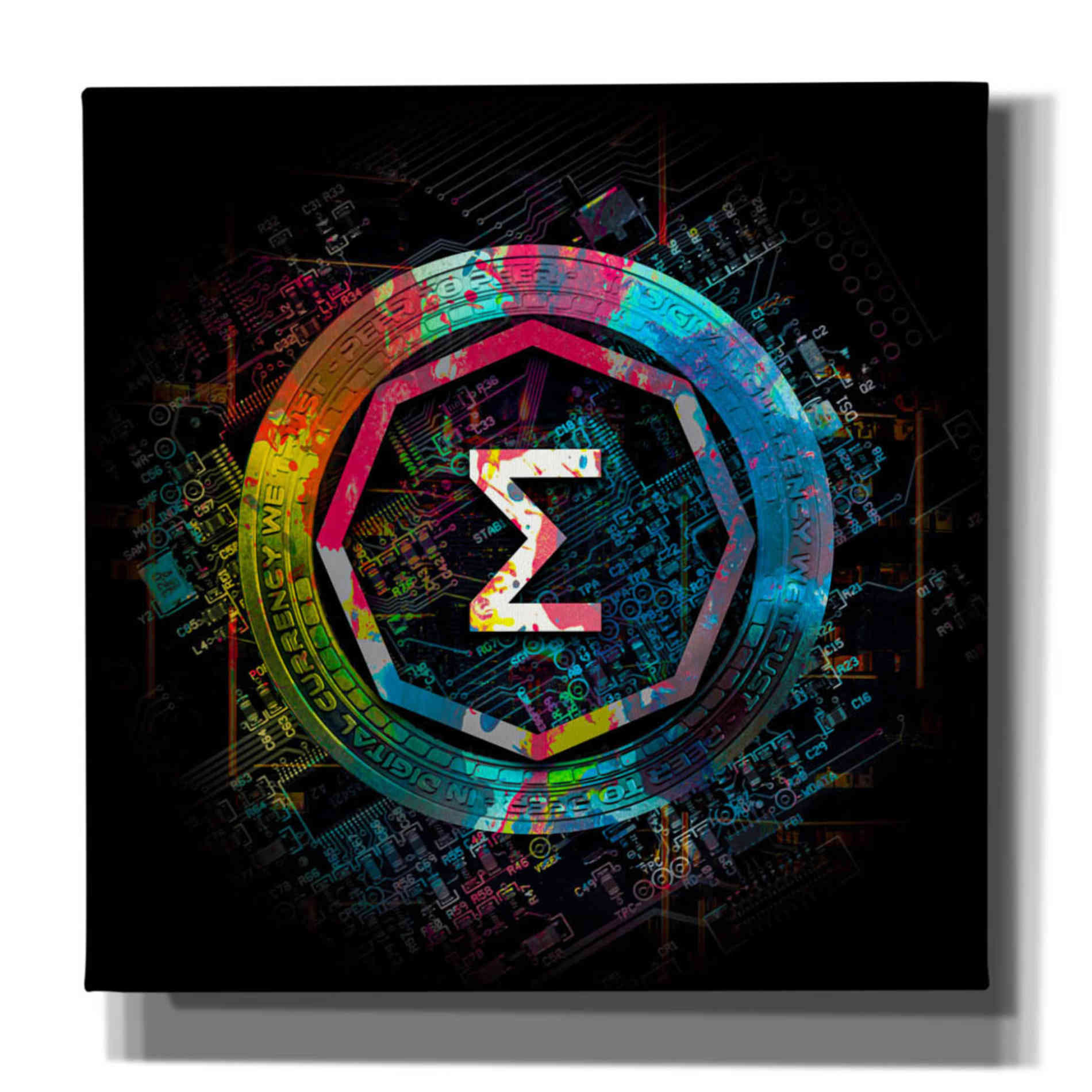 'Ergo Crypto Power' by Epic Portfolio Giclee Canvas Wall Art