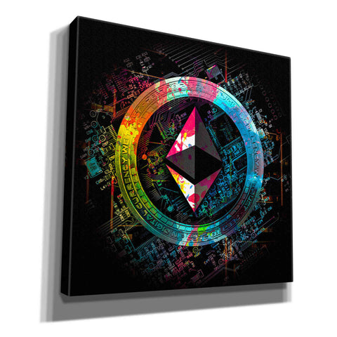 Image of 'Ethereum Crypto Power' by Epic Portfolio Giclee Canvas Wall Art