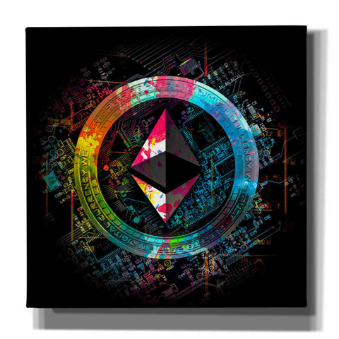 Image of 'Ethereum Crypto Power' by Epic Portfolio Giclee Canvas Wall Art